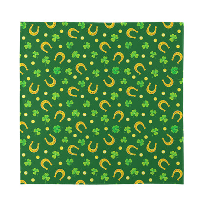 Irish Saint Patrick's Day Pattern Print Silk Bandana