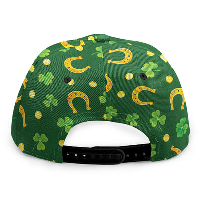 Irish Saint Patrick's Day Pattern Print Snapback Cap