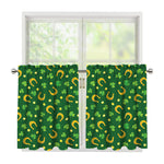 Irish Saint Patrick's Day Pattern Print Tier Curtains