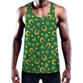 Irish Saint Patrick's Day Pattern Print Men's Workout Tank Top