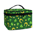 Irish Saint Patrick's Day Pattern Print Travel Makeup Bag