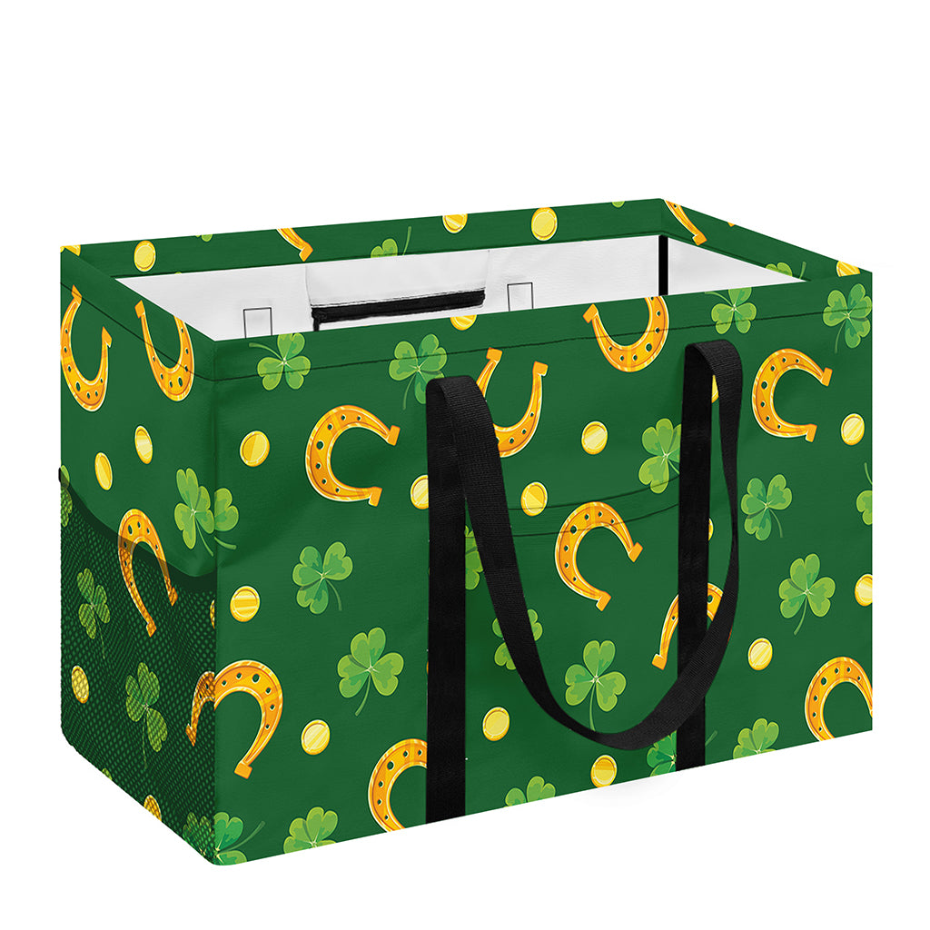 Irish Saint Patrick's Day Pattern Print Utility Tote Bag