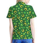 Irish Saint Patrick's Day Pattern Print Women's Polo Shirt