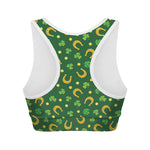 Irish Saint Patrick's Day Pattern Print Women's Sports Bra
