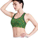 Irish Saint Patrick's Day Pattern Print Women's Sports Bra