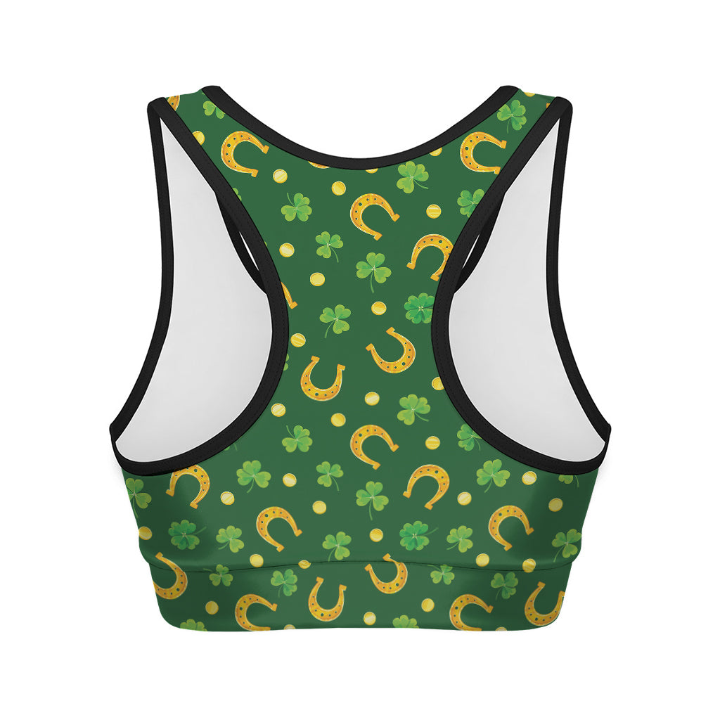 Cute St. Patrick's Day Pattern Print Women's Sports Bra – GearFrost