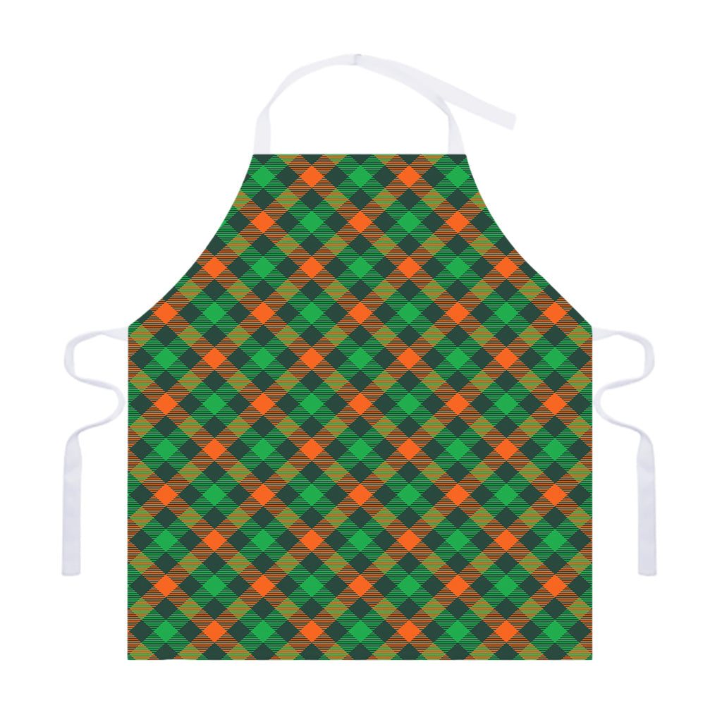 Irish Saint Patrick's Day Plaid Print Adjustable Apron