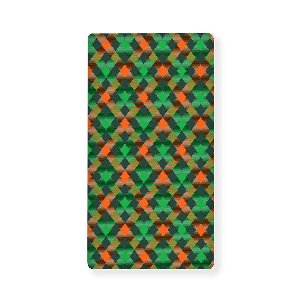 Irish Saint Patrick's Day Plaid Print Baby Crib Sheet