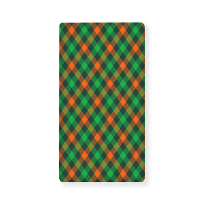 Irish Saint Patrick's Day Plaid Print Baby Crib Sheet