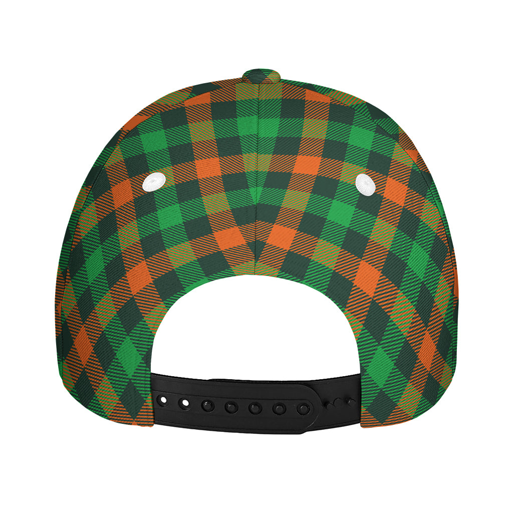 Irish Saint Patrick's Day Plaid Print Baseball Cap