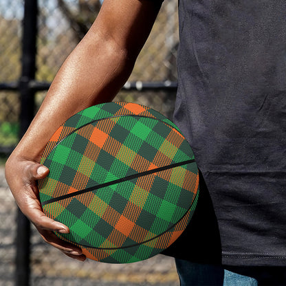 Irish Saint Patrick's Day Plaid Print Basketball