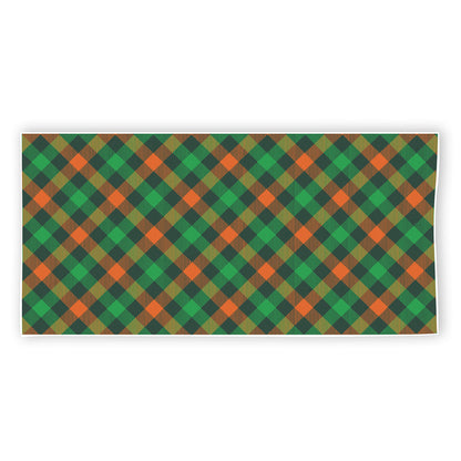 Irish Saint Patrick's Day Plaid Print Beach Towel