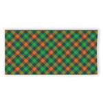 Irish Saint Patrick's Day Plaid Print Beach Towel