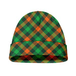 Irish Saint Patrick's Day Plaid Print Beanie