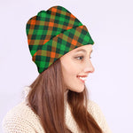 Irish Saint Patrick's Day Plaid Print Beanie