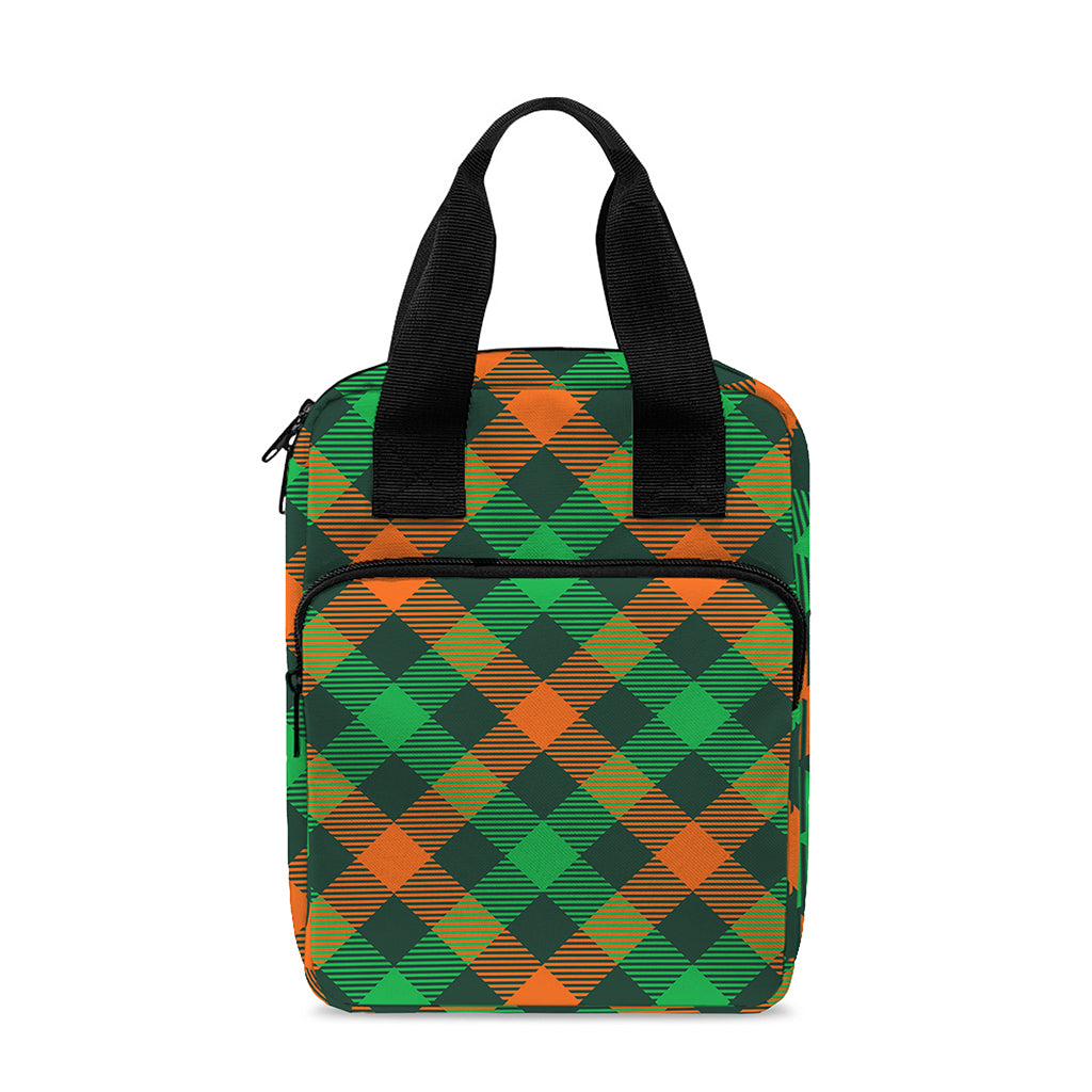 Irish Saint Patrick's Day Plaid Print Bible Tote Bag