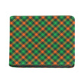 Irish Saint Patrick's Day Plaid Print Bifold Wallet