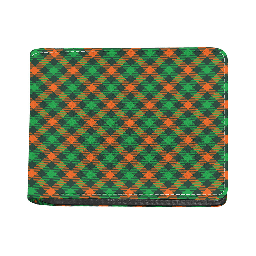 Irish Saint Patrick's Day Plaid Print Bifold Wallet