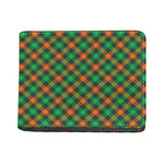 Irish Saint Patrick's Day Plaid Print Bifold Wallet