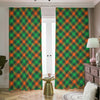 Irish Saint Patrick's Day Plaid Print Blackout Pencil Pleat Curtains