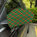 Irish Saint Patrick's Day Plaid Print Car Side Mirror Covers
