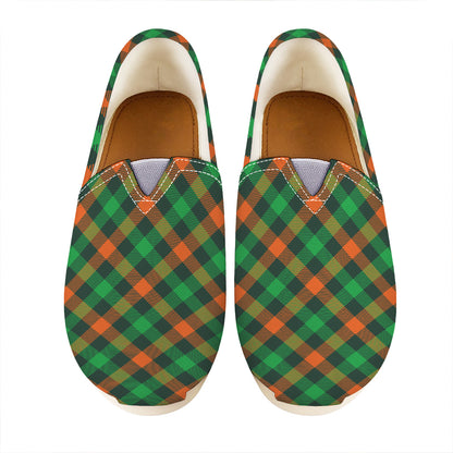Irish Saint Patrick's Day Plaid Print Casual Shoes