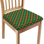 Irish Saint Patrick's Day Plaid Print Chair Cushion Cover