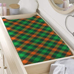Irish Saint Patrick's Day Plaid Print Changing Pad Cover