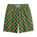 Irish Saint Patrick's Day Plaid Print Cotton Shorts