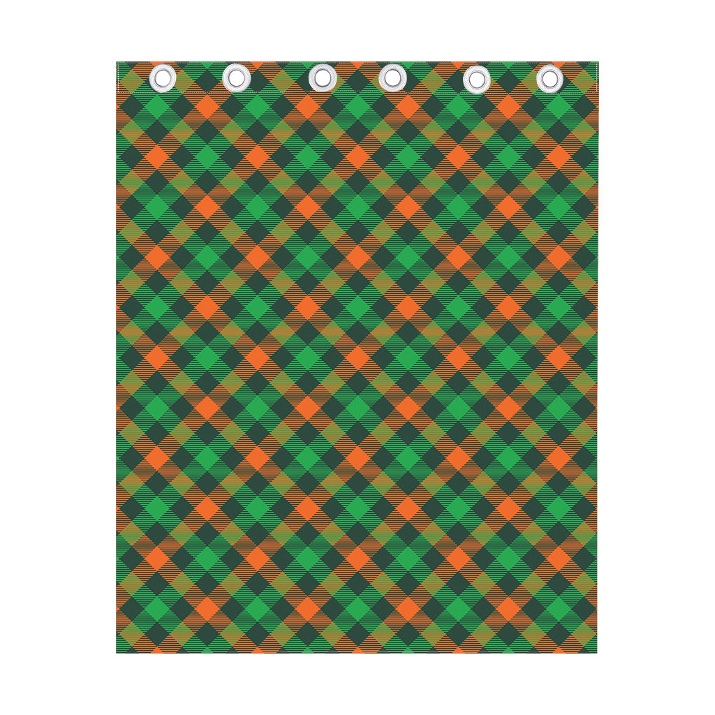 Irish Saint Patrick's Day Plaid Print Curtain