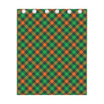 Irish Saint Patrick's Day Plaid Print Curtain