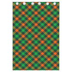 Irish Saint Patrick's Day Plaid Print Curtain