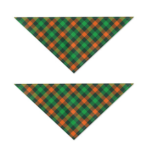 Irish Saint Patrick's Day Plaid Print Dog Bandana