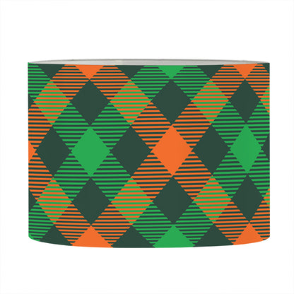 Irish Saint Patrick's Day Plaid Print Drum Lamp Shade