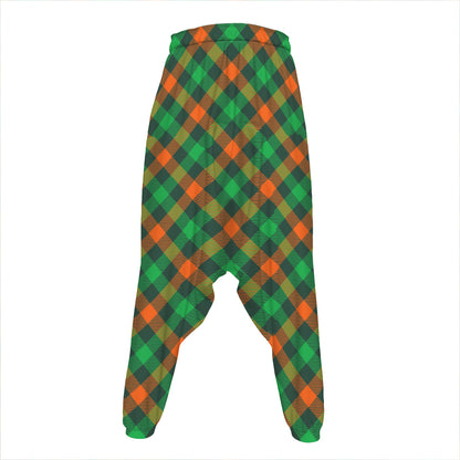 Irish Saint Patrick's Day Plaid Print Hammer Pants