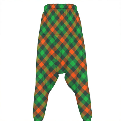 Irish Saint Patrick's Day Plaid Print Hammer Pants