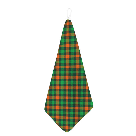 Irish Saint Patrick's Day Plaid Print Hand Towel