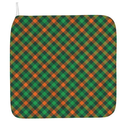 Irish Saint Patrick's Day Plaid Print Hand Towel