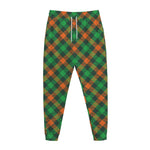 Irish Saint Patrick's Day Plaid Print Jogger Pants