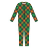 Irish Saint Patrick's Day Plaid Print Jumpsuit