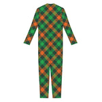 Irish Saint Patrick's Day Plaid Print Jumpsuit