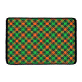 Irish Saint Patrick's Day Plaid Print Kitchen Mat