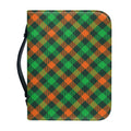 Irish Saint Patrick's Day Plaid Print Leather Bible Cover