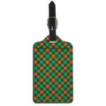 Irish Saint Patrick's Day Plaid Print Luggage Tag