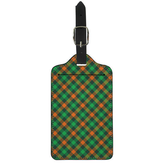 Irish Saint Patrick's Day Plaid Print Luggage Tag