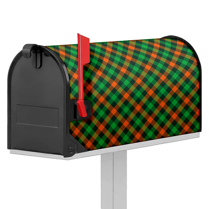 Irish Saint Patrick's Day Plaid Print Mailbox Cover