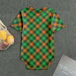 Irish Saint Patrick's Day Plaid Print Men's Bodysuit