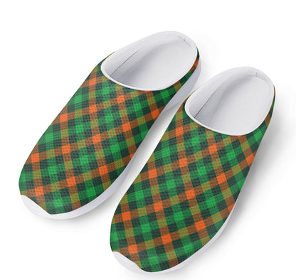 Irish Saint Patrick's Day Plaid Print Mesh Casual Shoes