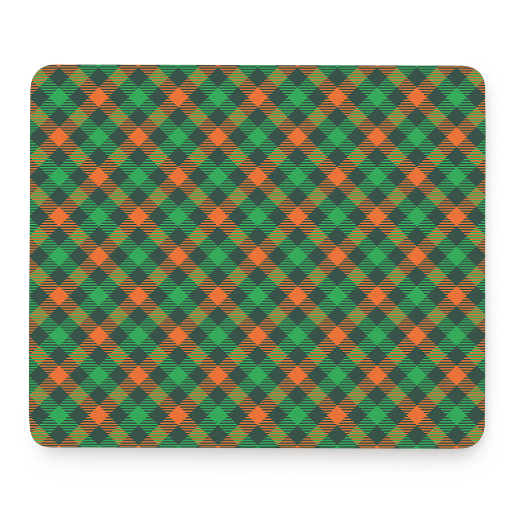 Irish Saint Patrick's Day Plaid Print Mouse Pad