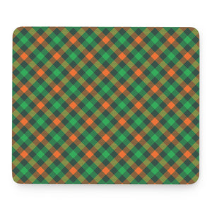 Irish Saint Patrick's Day Plaid Print Mouse Pad